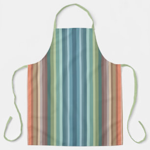 Boho Modern Chic Stripes Apron