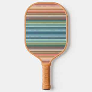 Boho Modern Chic Stripes Pickleball Paddle