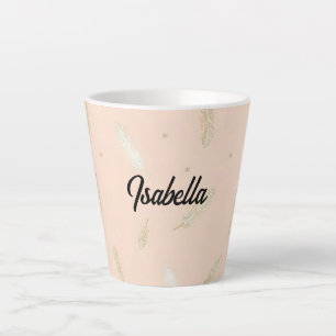Boho Modern Feathers Luxury Collection Latte Mug
