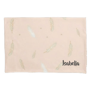 Boho Modern Feathers Luxury Collection Pillowcase