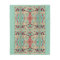 Boho Modern Fleur de Lis Deco Pink, Cream, Aqua