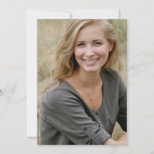 Boho  Modern Graduation Photo Save The Date