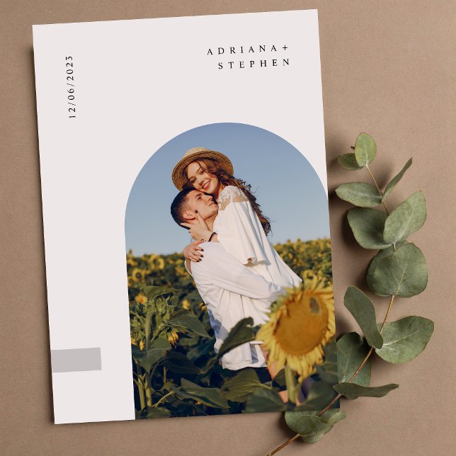 Boho Modern Minimalist Wedding Invitation (Creator Uploaded)