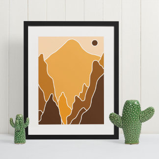 boho modern wall art Print