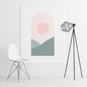 boho modern wall art Print, Value Poster Paper