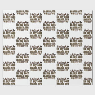 Boho Motherhood In My Soft Mama Era Vintage Flow Wrapping Paper