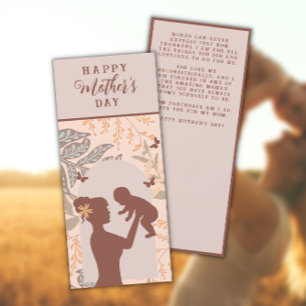 Boho Mother's Day Card (Rust/Peach)