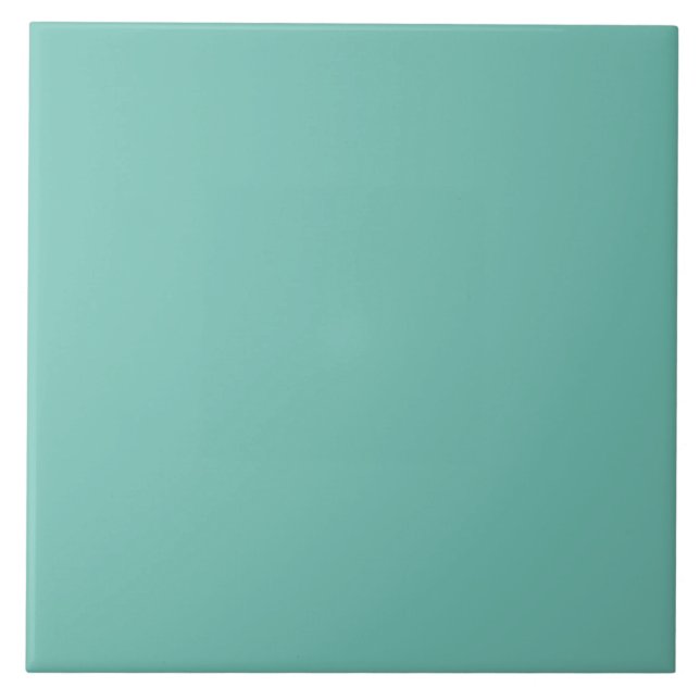 Boho Mountain Turquoise Ceramic Tile (Front)