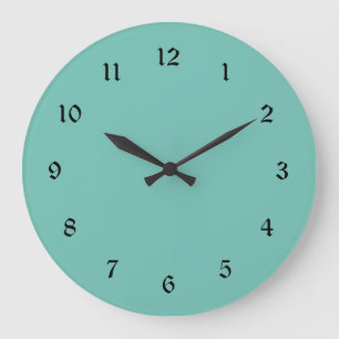 Boho Mountain Turquoise Large Clock