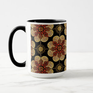 Boho Mug with ochre tile