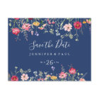 Boho Multicolor Wildflower Save the Date
