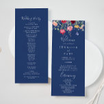 Boho Multicolor Wildflower Wedding Program<br><div class="desc">This boho multicolor wildflower wedding program is perfect for a rustic wedding. The design features a multicolored assortment of pink,  blush,  purple,  yellow,  white,  violet,  red,  burgundy wild flowers.</div>