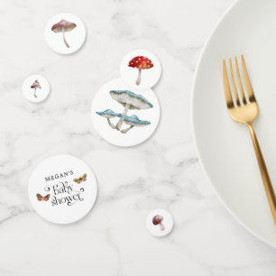 Boho Mushroom Baby Shower Confetti