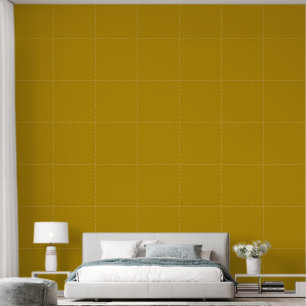 Boho Mustard Houndstooth Wallpaper