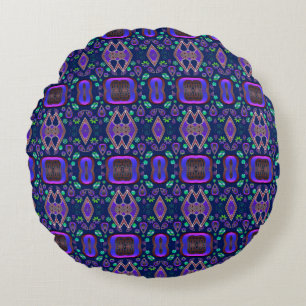 Boho My Treasure 0 Pattern Round Cushion