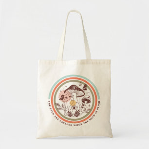 Boho Mystical Mushrooms Tote Bag