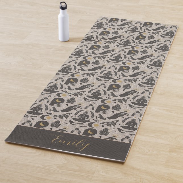 Boho Mystical Zen Celestial Pattern Yoga Mat (In Situ)