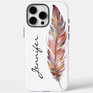 Boho Native American Feather iPhone iPhone 16 Pro Max Case