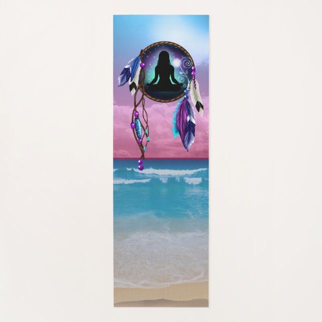 Boho Native American Yoga Matt Yoga Mat (Front)