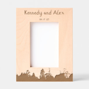 Boho Nature Rustic Anniversary Frame (portrait)