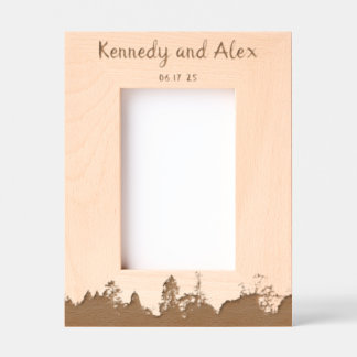 Boho Nature Rustic Anniversary Frame (portrait)