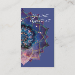 Boho Nebula Bloom   Mandala Design Appointment Card