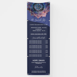 Boho Nebula Bloom   Mandala Design Banner