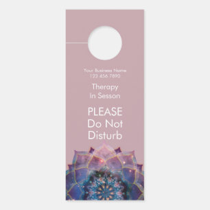 Boho Nebula Bloom   Mandala Design Door Hanger