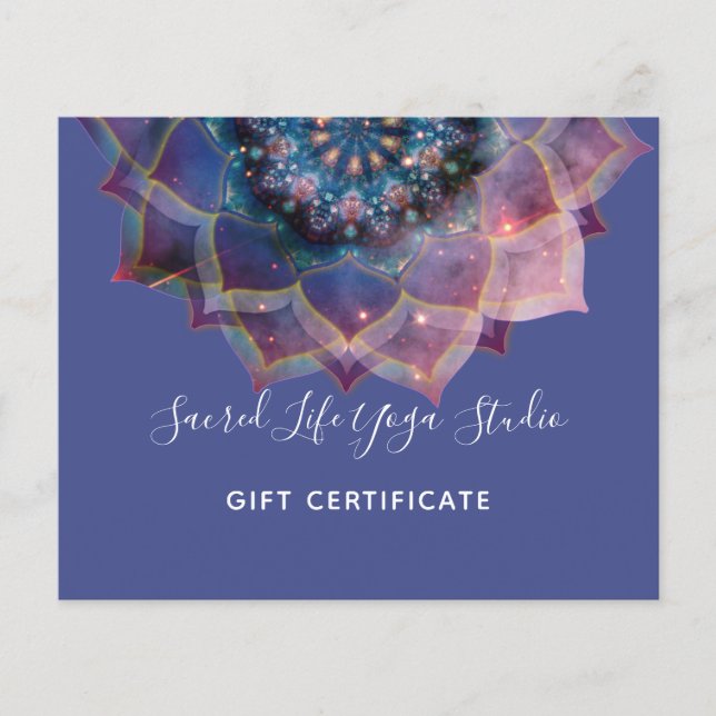 Boho Nebula Bloom Mandala  Flyer (Front)