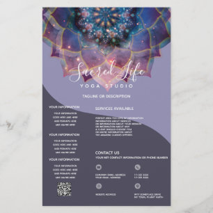 Boho Nebula Mandala, Mystical Flyer