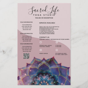 Boho Nebula Mandala, Mystical Flyer