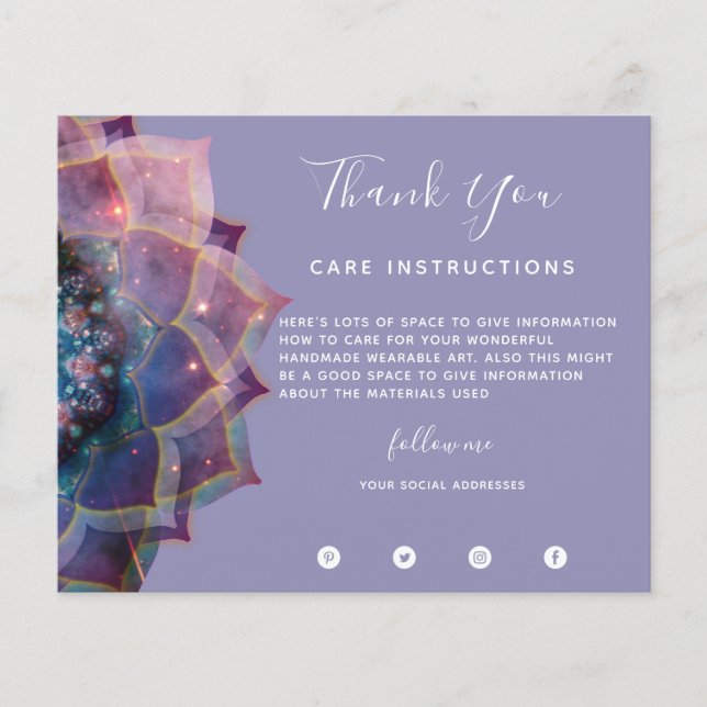 Boho Nebula Mandala, Mystical Flyer (Front)