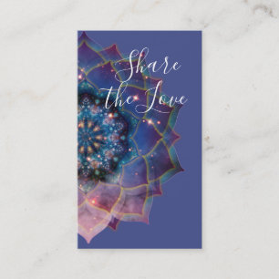 Boho Nebula Mandala, Mystical Referral Card