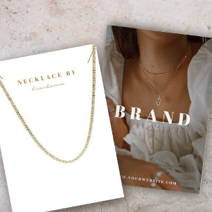 Boho Necklace Display Photo Card