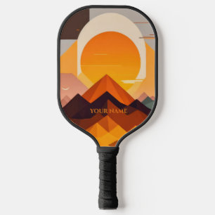 BOHO NEO GEO SUNSET PICKLEBALL PADDLE