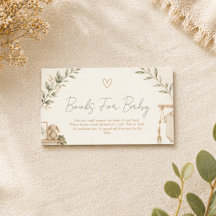 Boho Nesting Party Books for Baby Card