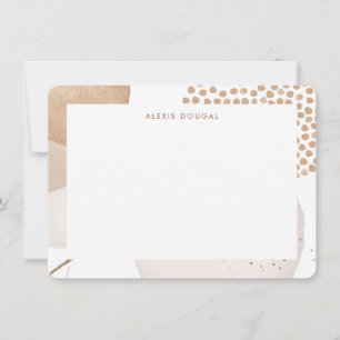 Boho Neutral Bohemian Beige Tonal Personalised Not Card