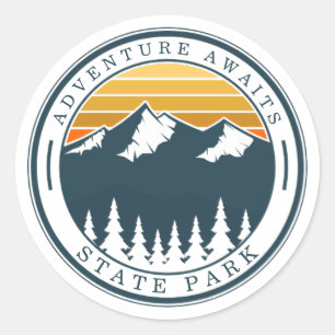 Boho Neutral Bold Camping / Outdoors Sticker