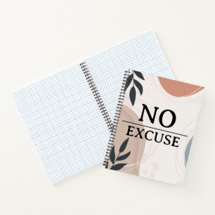 Boho Neutral	Clean Notebook Journal   no excuses