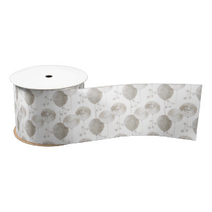 Boho Neutral Colour Balloons – Soft & Stylish Baby Satin Ribbon