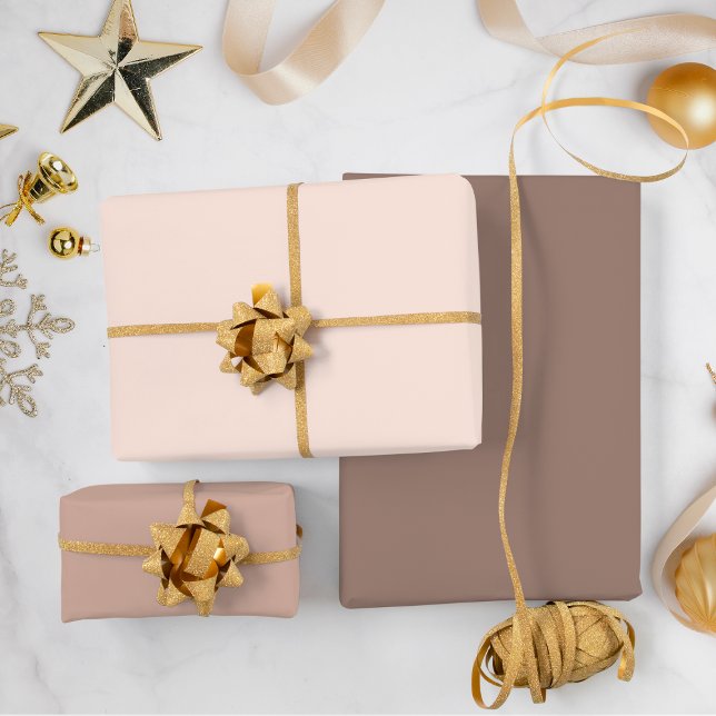 Boho Neutral Solid Colour Christmas Wrapping Paper Sheet (Boho Neutral Solid Color Christmas Wrapping Paper Sheets)
