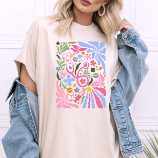 Boho Nurse Elements Stethoscope Nurse Things T-Shirt