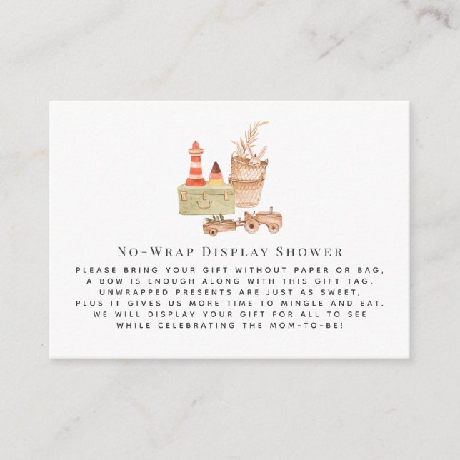 Boho Nursery | No Wrap Display Shower Insert (Front)