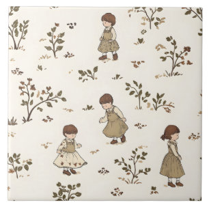 Boho Nursery Storybook Ceramic Tile