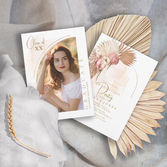 Boho Oasis Graduation Photo Template ID965 (Creator Uploaded)