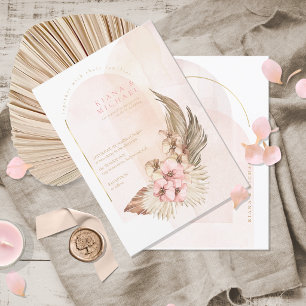 Boho Oasis Wedding ID959 Invitation