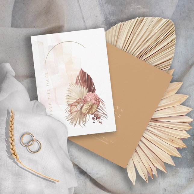 Boho Oasis Wedding ID959 Save The Date (Creator Uploaded)