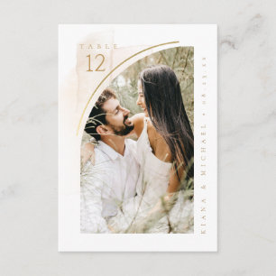 Boho Oasis Wedding Photo Table Number ID959
