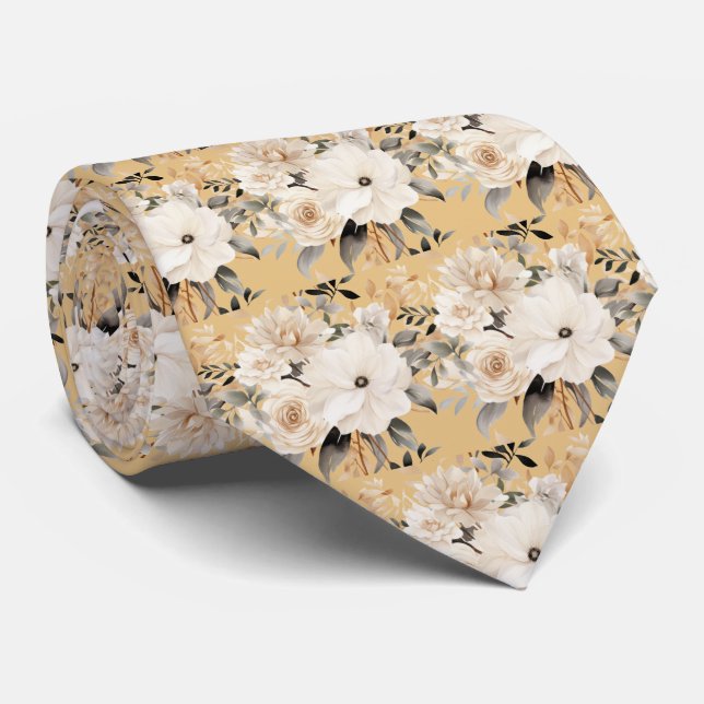 Boho Office Neck Tie | Professional and Classic (Rolled)