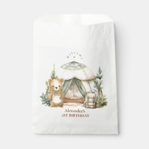 Boho One Happy Camper 1st Birthday Party  Favour Bag